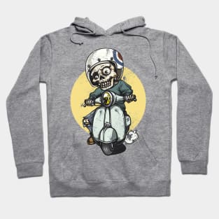 Skeleton Scooter - UK Mod Hoodie